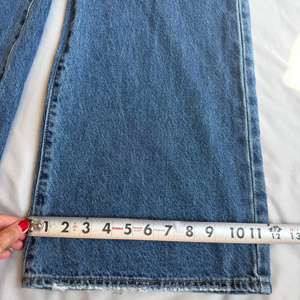 PacSun Lena Super Baggy Jeans Women's Size 25 Blue Wide Leg 100% Cotton Denim - Picture 14 of 14